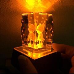 光るミッキー置き物♡モノグラム柄新品の画像