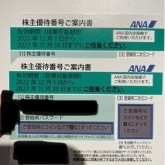 ANA 株主優待券 2枚 その1