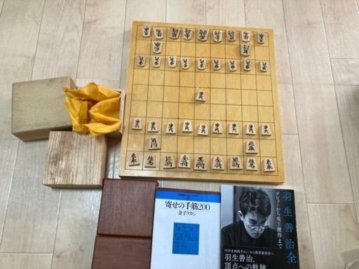 一寸将棋盤　本榧　駒　本セット