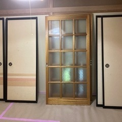 襖、ガラス扉