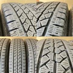 良品! スタッドレス155/80R14 4本／BS VL1 8分,8分上 A4206-02の画像