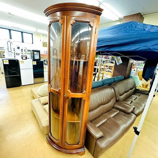 【半額】アンティーク調 飾り棚 キャビネット コーナー 家具