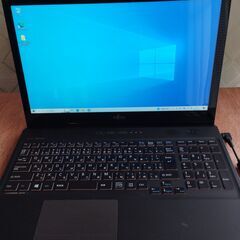 完動品◆富士通 FMV LIFEBOOK AH77/R（FMVA77RB）◆Core i7-4712HQ、タッチパネル、8GB、HDD1TB、ブルーレイ、15.6型フルHD、Windows 10