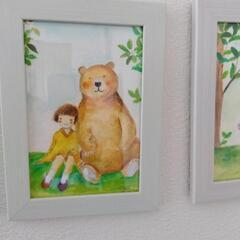 森のくまさん　一点物　ポストカード3枚セットの画像