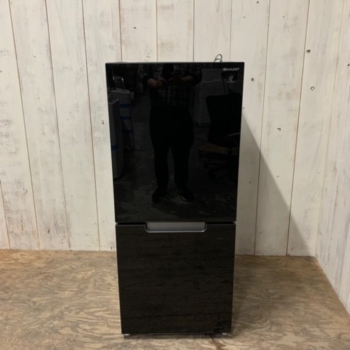 7/24 終 ☆美品☆ 2021年製 SHARP SJ-GD15G-B ノンフロン冷凍冷蔵庫 152L 菊倉NS