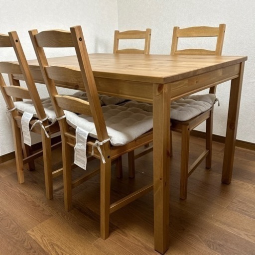 【1年使用】ダイニングテーブル一式　ヨックモック　IKEA