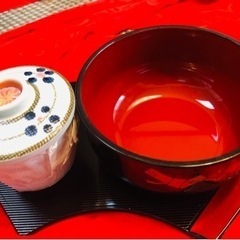そば、うどん碗5点、茶碗蒸し器5点、お洒落お盆5点セットの画像