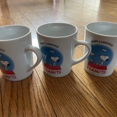 スヌーピー　マグカップ3点の画像
