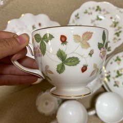 ウェッジウッド　ワイルドストロベリー　ウィンザートレイの画像