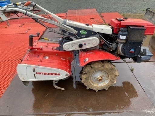 三菱ディーゼル耕耘機MS61Dリコイル始動確認済、セル始動未確認、埼玉県