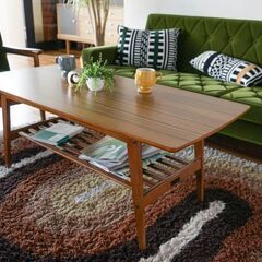 カリモク ローテーブル（大）