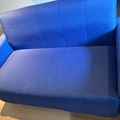 2人掛けソファ　ブルー　IRIS PLAZAの画像