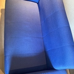 2人掛けソファ　ブルー　IRIS PLAZAの画像