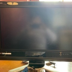 【無料】SHARP AQUOS26型　TVケーブル無/HDMIケ...