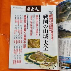 歴史人101、戦国の山城大全の画像
