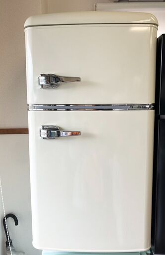 アイリス 2ドア冷蔵庫 81 L PRR-082D-W 2021年製
