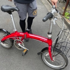 ダホン 折り畳み自転車 赤色