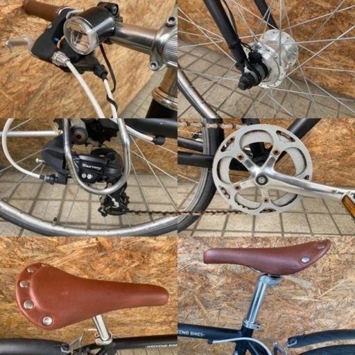 ASAHI weekendbikes オートライト付き  マットブラック 街乗り・通勤通学