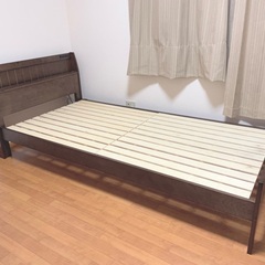 ニトリ シングルベッド スピース2 102cm DBR コンセント付