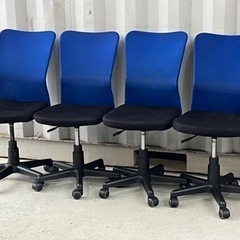 無料で！オフィス用チェア◇4脚まとめて◇ガス圧昇降式◇差し上げます
