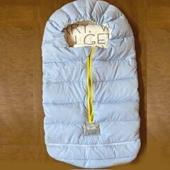 ベビーコクーン stockform 水色 寝袋 赤ちゃん 乳児 ...