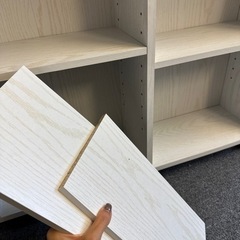 白　キャスター付き　棚の画像