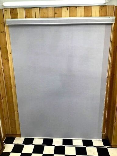 タチカワ　ロールスクリーン　1300×2200　グレー系　防災