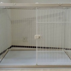 アイリスオーヤマのペットゲージ 屋根付き の画像
