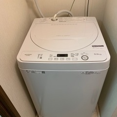 洗濯機2020年9月購入の画像