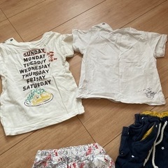 記名無し80サイズ上下2点セットの画像