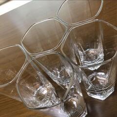 差し上げます♪TRIANGLEグラス５個セットの画像