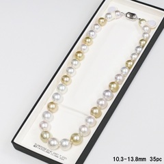 南洋マルチパールネックレス　10.3-13.8mm　35pc