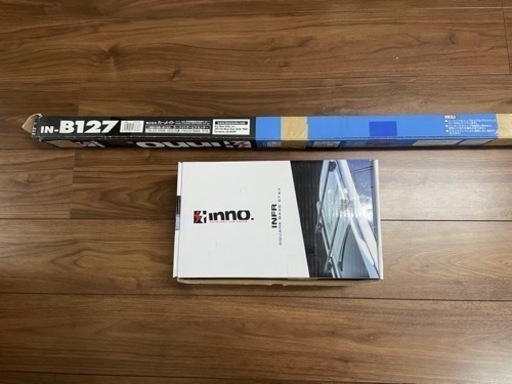 【値下げ】ルーフレール車用　ルーフキャリア用のステーとバーのセット