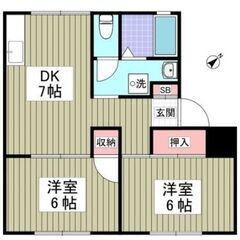 【2DK】敷金礼金ゼロ！初期費用安い✨東武野田線「初石」駅 徒歩...