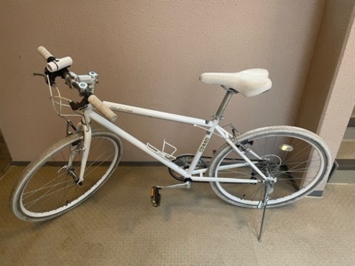 クロスバイク(ホワイト、白)