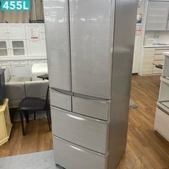 I668 ? フレンチドア！ SHARP 冷蔵庫 (455L) 6ドア ⭐ 動作確認済 ⭐ クリーニング済
