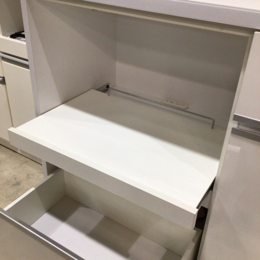 レンジボード 幅120cm 白 ＊棚板不足