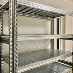【お引渡し済】【可変棚】【収納量大】スチールラックW×D×H=9...