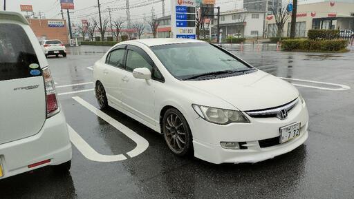 シビック☆fd11800cc☆XYZ車高調☆ワークアルミ (トシオくん
