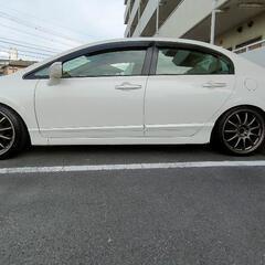 シビック☆fd11800cc☆XYZ車高調☆ワークアルミ (トシオくん