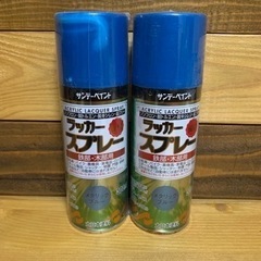 ラッカースプレー　メタリックブルー