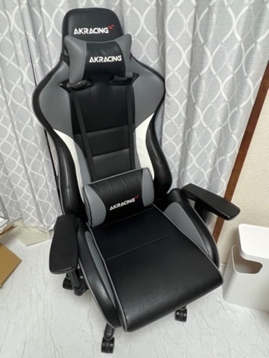 AKRacing ゲーミングチェア グレー Pro-X V2 高耐久PUレザー