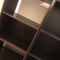 【0円】【2点セット】三段ラック カラーボックス ブラウン ダークブラウンの画像