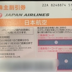 JAL 株主優待券　1枚