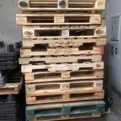 【あげます】タダ 　木製パレット パレット 中古品 引き取の方限...