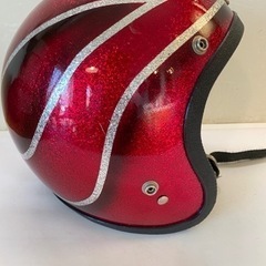 STERLING PRO RED ジェットヘルメット　 アメリカンレッド赤色　Mサイズ〜Lサイズの画像