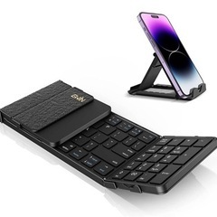 【新品未使用】bluetooth キーボード 折りたたみ ワイヤ...