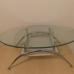 ガラス　ローテーブルの画像