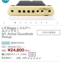 マーチンD1 LRバックスのピックアップ付きの画像