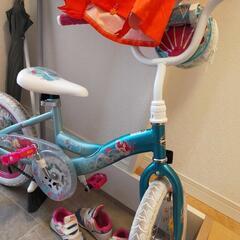 子供　補助付き　自転車　ジャンク　アリエル　ディズニー